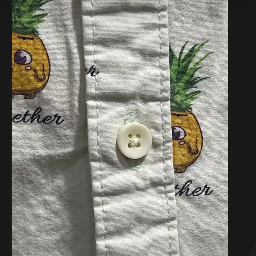 Denim & Flower Ricky Singh Men's Button-down  Short Sleeve SMALL Pineapple Pizza - Picture 5 of 12